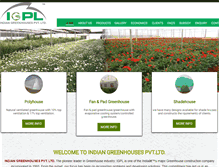 Tablet Screenshot of indiangreenhouse.com